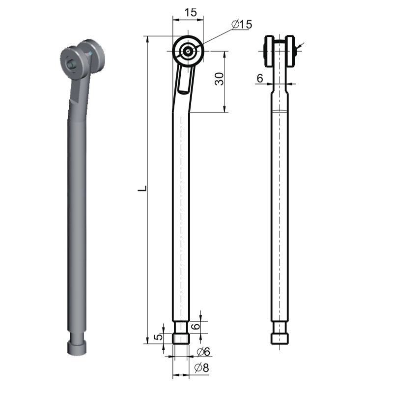 LG002A összekötő rúd ipari zártartozékok